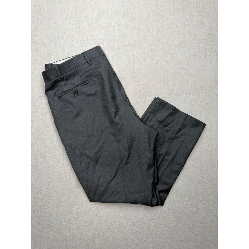 Santorelli Roma Mens Grey Loro Piana Wool Dress Pants Slacks Sz 38 Made in Italy